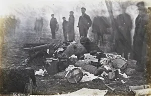 Cudworth: Railway disaster, debris
