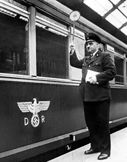 Bahn: Railway employee of the Berlin S-Bahn, 1938