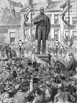 Pease: Railway jubilee, statue of Joseph Pease