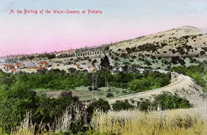 Transvaal: Railway junction outside Pretoria, Transvaal, South Africa