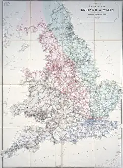 Grouped: Railway map of Britain