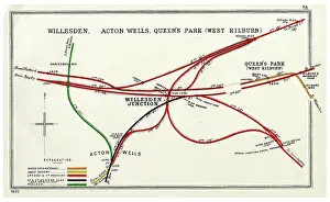 Links: Railway map, Willesden, Acton Wells, Queen's Park, London