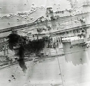 Marshalling: Railway marshalling yard Zulpich Germany Allied bombing