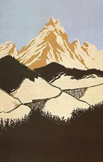 Sloping: Railway in Mountains