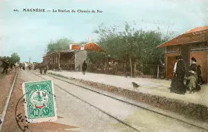 Manisa: Railway Station at at Manisa, Turkey