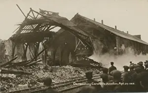 Lanarkshire: Railway Station Junction (Showing the demolition work)