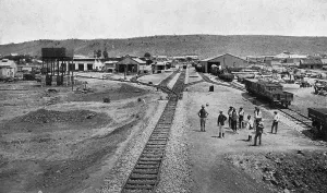Ladysmith: The railway station of Ladysmith, 1899