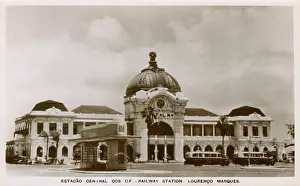 Marques: Railway station, Lourenco Marques, Mozambique, East Africa