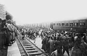 Shantung: The railway station in Qingdao, 1904