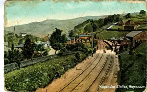 Halifax: Railway Station, Ripponden, Yorkshire