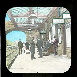 Huddersfield: The Railway Station, Thongsbridge, Yorkshire