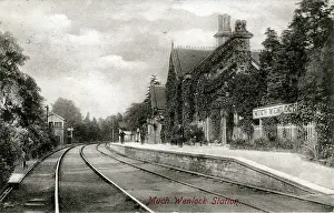 Shropshire: Railway Station, Much Wenlock, Shropshire