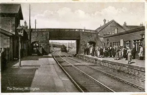 Crook: The Railway Station, Willington, County Durham