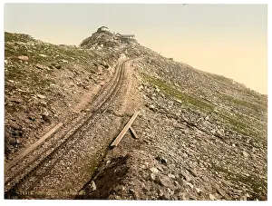 Snowdon: Railway, at the summit, Snowdon, Wales