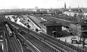 Postdam: Railway tracks and buildings, Potsdam