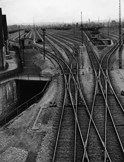 Basel: Railway tracks in Germany, 1920s