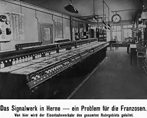 Herne: Railway traffic control in Germany, 1923