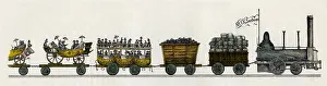 Ueber: railway, trains, train of the Saxon Railway