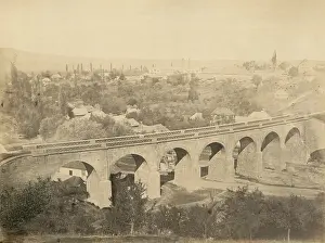 Banat: Railway viaduct in Oravita