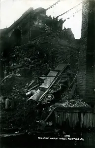 Viaduct: Railway Viaduct and Train Disaster, Penistone, Yorkshire
