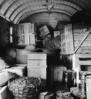 Waggon: railway, waggons, freight waggon, boxcar, interior
