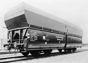 Waggons: railway, waggons, freight waggons, gondola, Deutsche