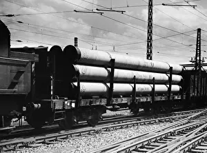 Waggons: railway, waggons, freight waggons, flatcar transporting