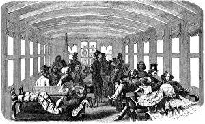 Waggons: railway, waggons, passenger car, Emigrant transport