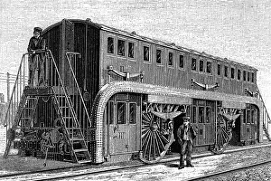 Waggons: railway, waggons, passenger car Estrade system