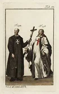Christoph Weigel: Raimond du Puy and a Knight of St. Jacob