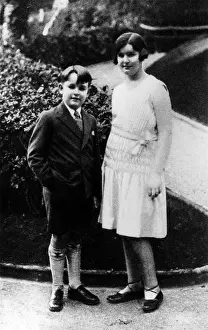Rainier: Rainier III of Monaco with his sister, 1932