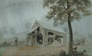 Brushstrokes: Rainstorm-Cider Mill at Redding, Connecticut