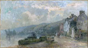 Lebourg: Rainy weather, along the River Seine