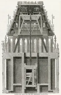 Installing: Raising the Great Bell for Westminster Clock-Tower 1858