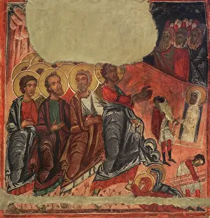 Risen: The Raising of Lazarus. Mural painting. From the