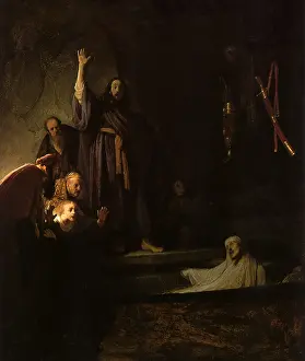 Chiaroscuro: Raising of Lazarus, by Rembrandt