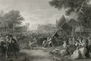 Disgruntled: Raising the liberty pole, 1776