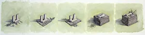 Raising a lintel, Stonehenge