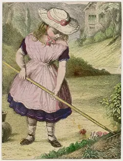 Raking: Raking a Flower Bed