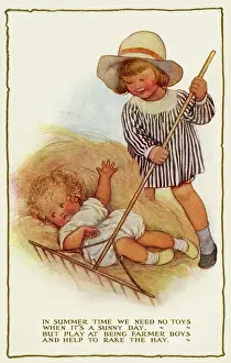 Raking: Raking the hay