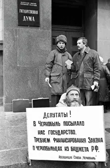 Slogan: Rally of Association of Chernobyl Union representatives