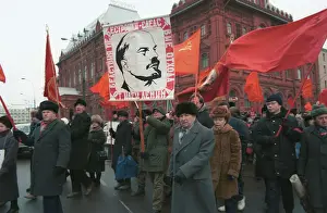 Collapse: Rally against collapse of USSR, 1991