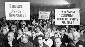 Chilean: Rally in Moscow, 1973