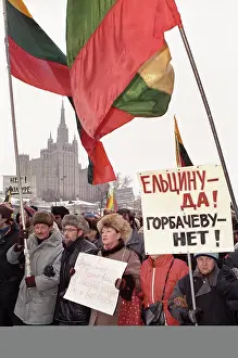 Slogan: Rally in Moscow, 1991