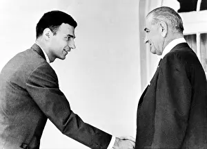 Watchdog: Ralph Nader, shakes hands with President ?