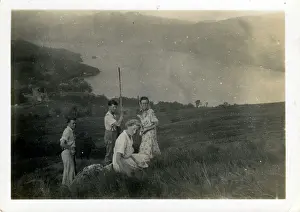Argyllshire: Ramblers, Tarbet, Argyllshire