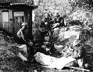 Ramc: RAMC Dressing Station at Monchy during the First World War