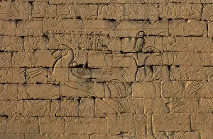 1260: Ramesses II relief, Pylon, Luxor Temple, Luxor, Egypt
