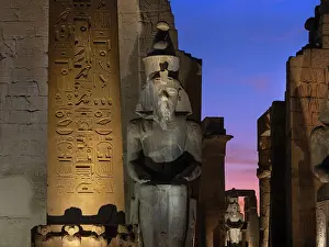 1260: Ramesses II statue, Luxor Temple, Luxor, Egypt