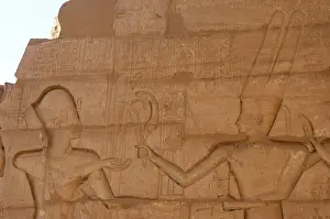 Scepter: Ramesseum. Relief depicting the pharaoh making an offering t